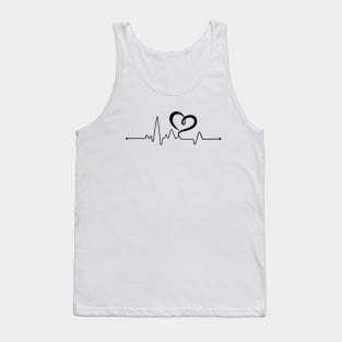 Heart Line Or Heart Beats Tank Top